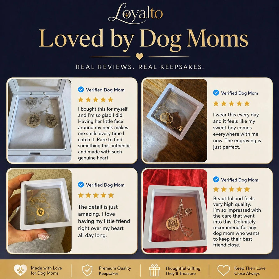 Loyalto custom pet portrait necklace